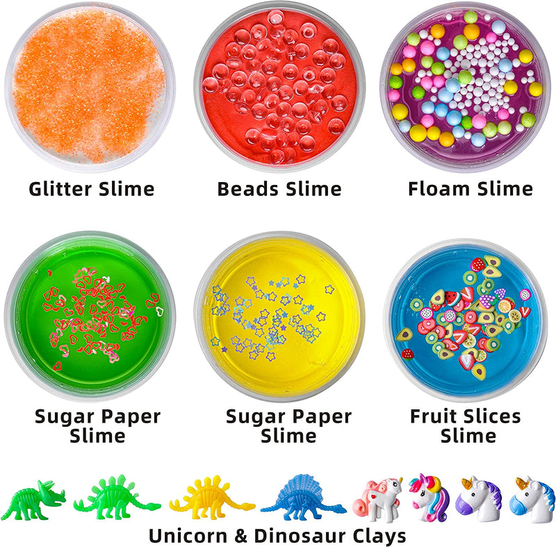DIY Slime Set with 18 Slime and 38 Accessories