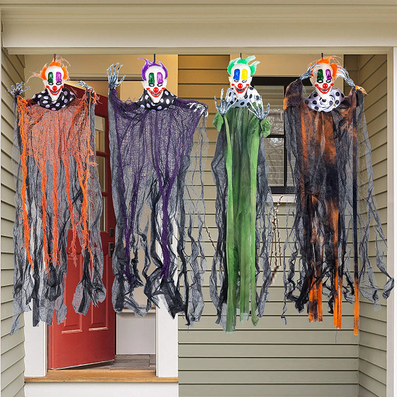 Hanging Clowns, 4 Pack