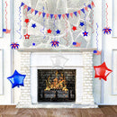 Stars Banner, Pennant Banner, Star Foil Balloons, and Swirl Decorations, 23 Pcs