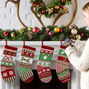 Large Size Rustic Cable Knit Christmas Stockings