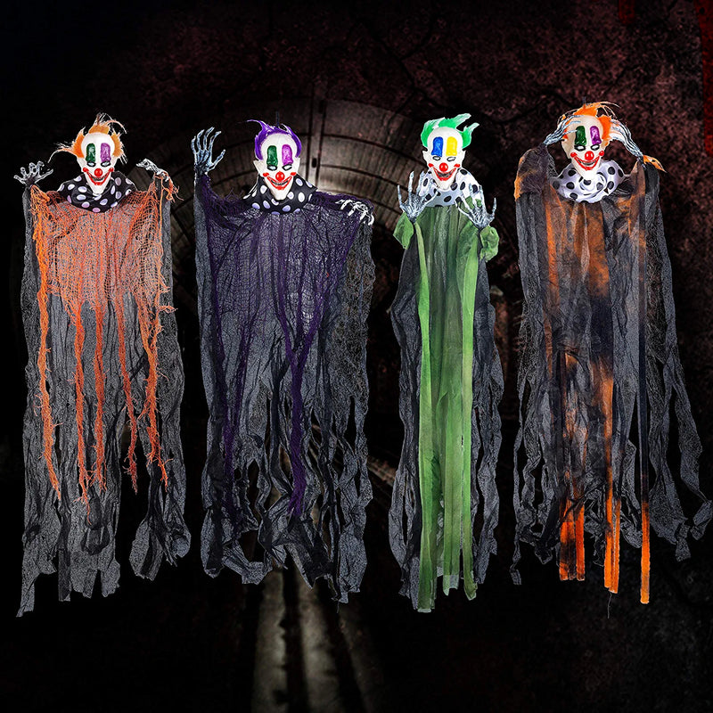 Hanging Clowns, 4 Pack