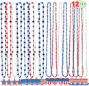 16.5in 4th of July Necklaces, 12 Pcs