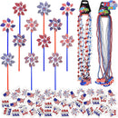 Pinwheels, Necklaces, and Temporary Tattoos, 72 Pcs