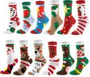 Soft Cotton Christmas Socks Set, 12 Pack