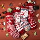15in Knit Christmas Stockings, 4 Pack