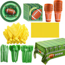 113Pcs Football Themed Party Supplies Set for 16 People