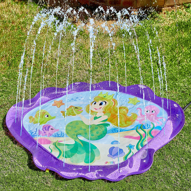 SLOOSH - 68in Mermaid Sprinkler Mat (Purple)