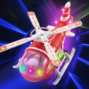 Auto Moving-around Siren Fire Engine And Helicopter