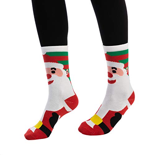 Soft Cotton Christmas Socks Set, 12 Pack