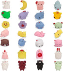 28Pcs Mochi Squishies Filled Hearts with Valentines Day Cards for Kids-Classroom Exchange Gifts