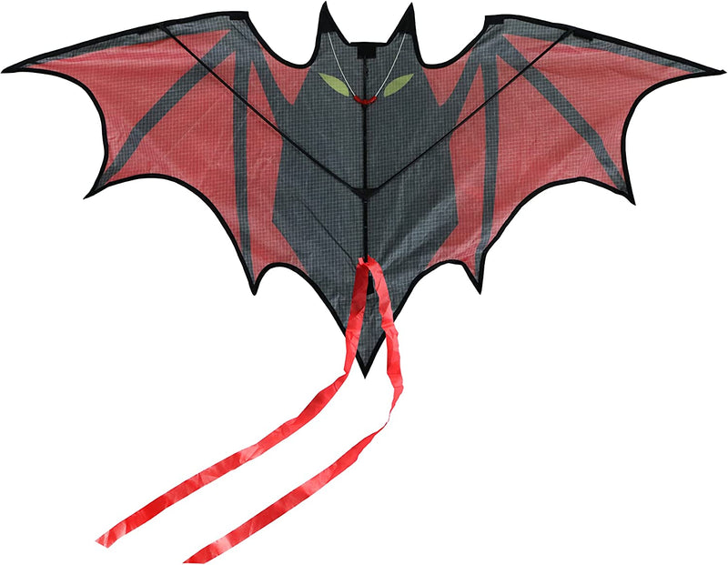 Bat Kite with Red Tail