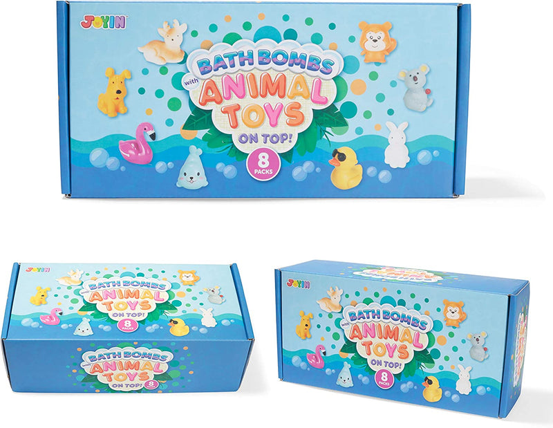 Bath Bombs for Kids with Animal Toys