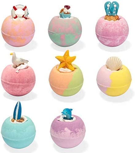 Bath Bombs for Kids with Beach Themed Toys