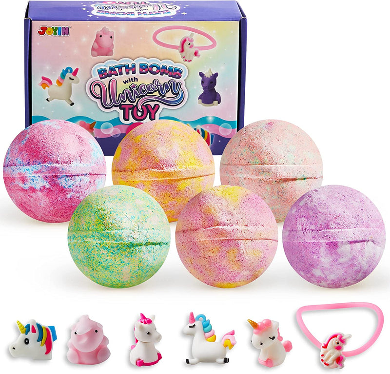 Bath Bombs for Kids with Unicorn Toys