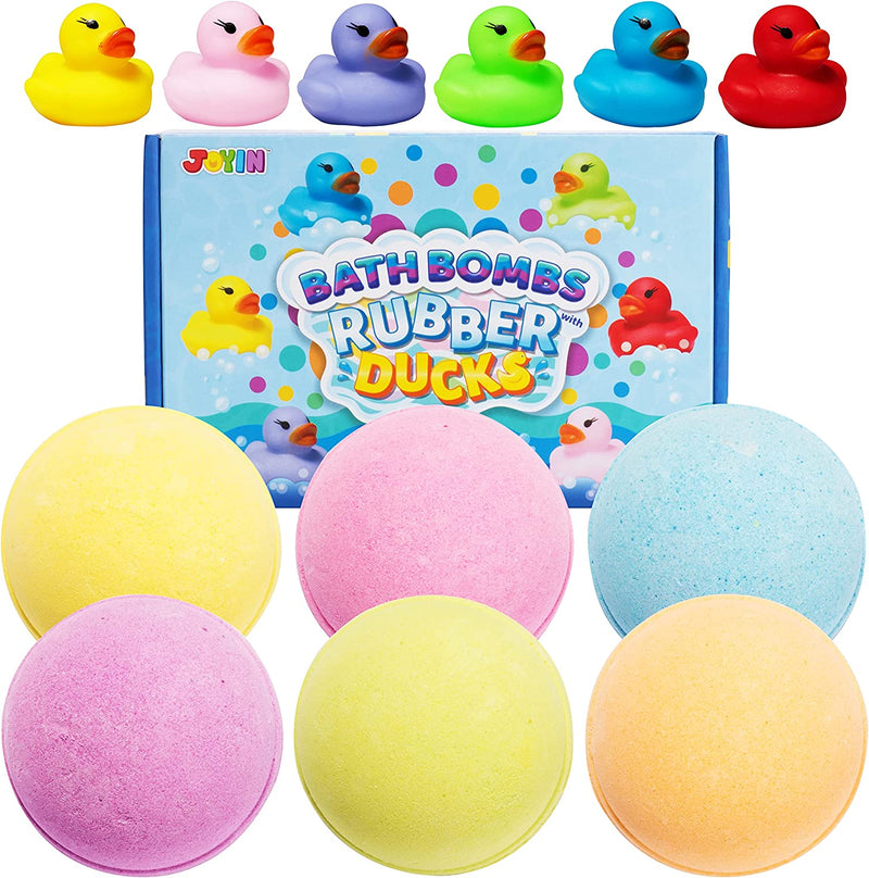 Bath Bombs for kids with Rubber Ducks Toy