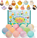 Bath Bombs with Bird Toys