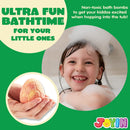 Bath Bombs with Dinosaur Toys