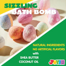 Bath Bombs with Dinosaur Toys