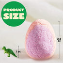 Bath Bombs with Dinosaur Toys