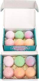 Bath Bombs with Easter Bunny Toys