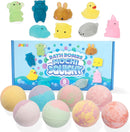 Bath Bombs with Glitter Mochi Squishy