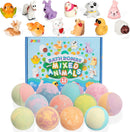 Bath Bombs with Mixed Animal Toys