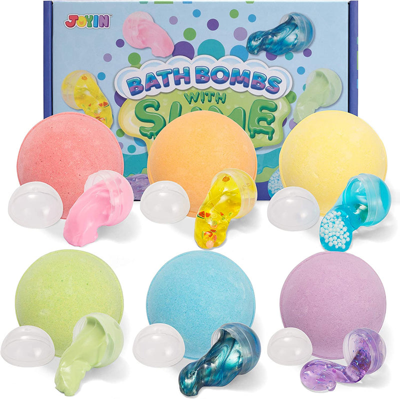 Bath Bombs with Slime Toys