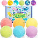 Bath Bombs with Slime Toys