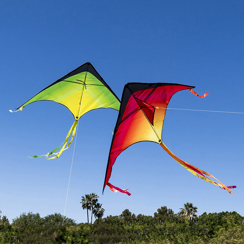 Big Delta Kite (Red, Green, Purple), 3 Pack