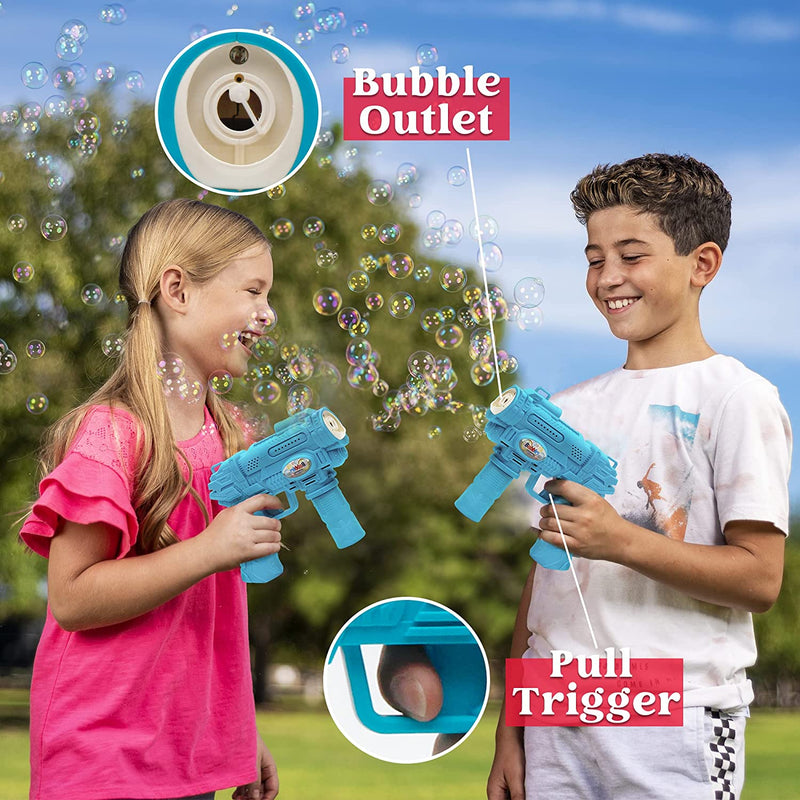 Bubble Guns with Light & Music, 2 Pieces