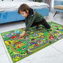 Carpet Playmat W/ 12 Cars Pull-back Vehicle Set