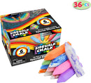 Chalks Assorted 3 Types (Neon Glitter Tie Dye), 36 PCS