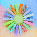 Chalks Assorted 3 Types (Neon Glitter Tie Dye), 36 PCS