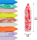 Chalks Assorted 3 Types (Neon Glitter Tie Dye), 36 PCS