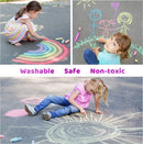 Chalks Assorted 3 Types (Neon Glitter Tie Dye), 36 PCS