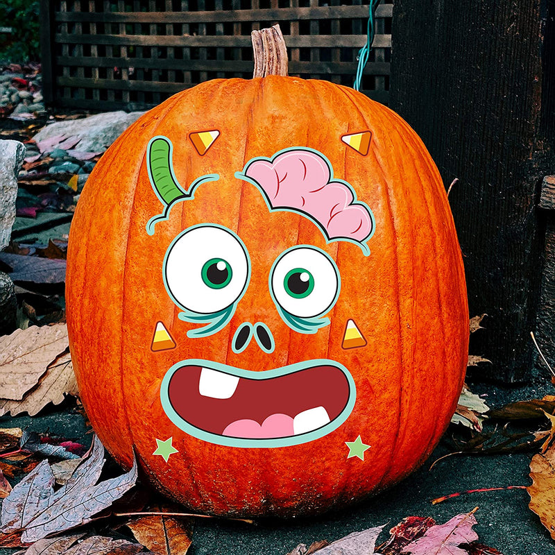 Characters Face Pumpkin Stickers