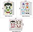 Characters Face Pumpkin Stickers