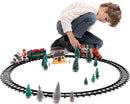 Christmas Electric Train Set with Elf Handcar