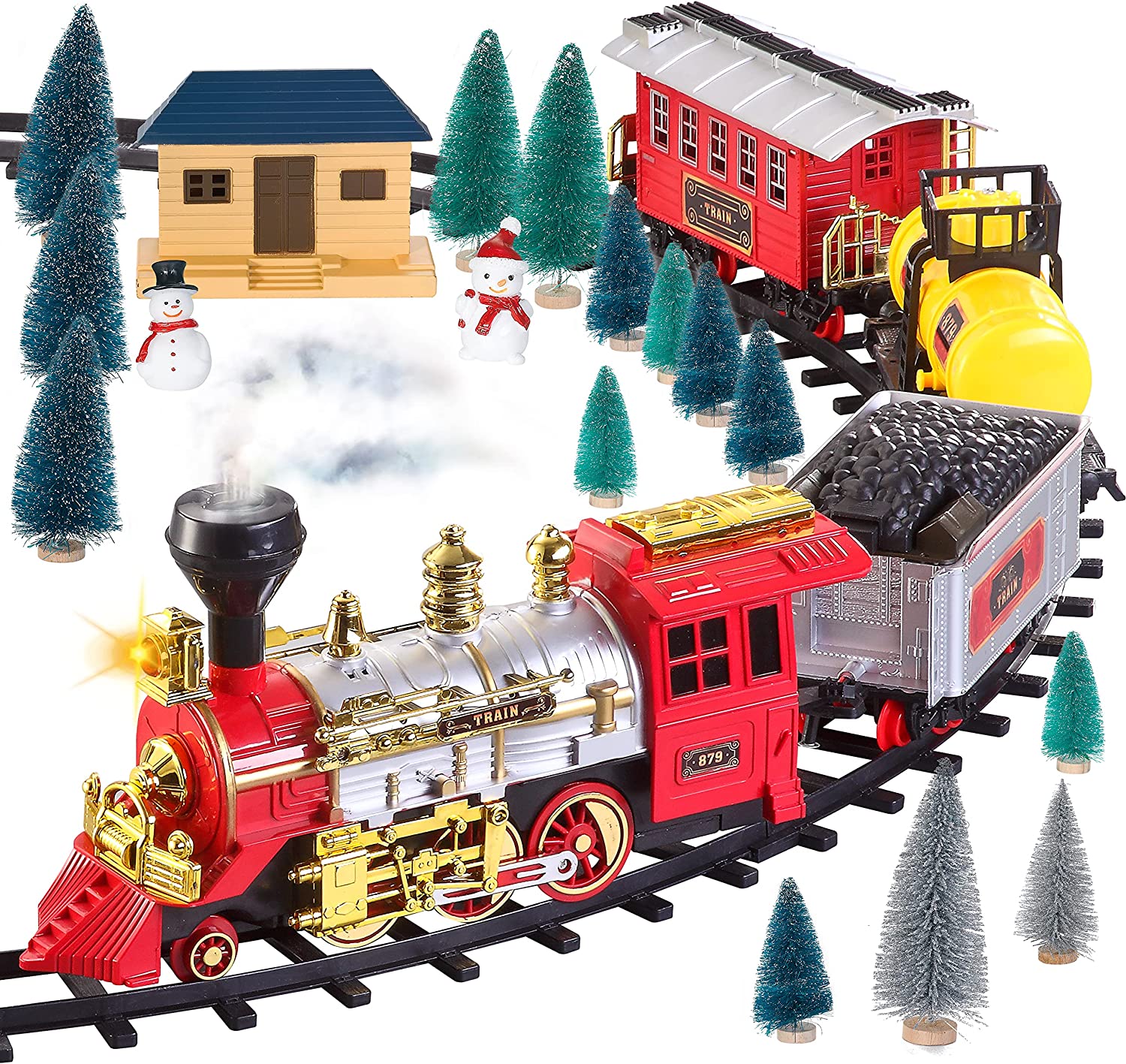 JOYIN | Large Train Set with Miniatures