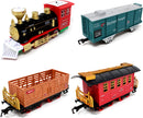 Christmas Electric Train Set with Miniatures