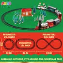 Christmas Electric Train Set with Miniatures(Medium)