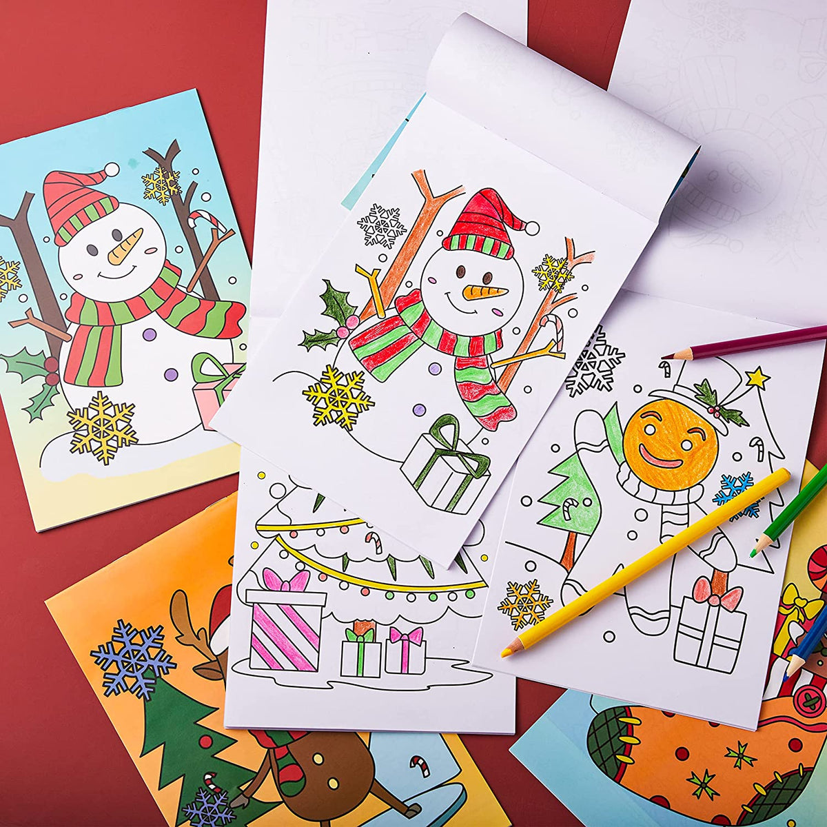 Christmas Mini Coloring Booklets, 48 Pack - JOYIN for Free Printable Christmas Mini Books
