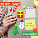 Christmas Wood Magnets Painting Kit, 14 Pcs