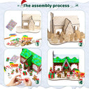 Christmas Wooden House Painting Craft Kits