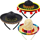 Cinco De Mayo Fiesta Fabric And Straw Sombrero Headbands