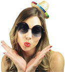 Cinco De Mayo Fiesta Fabric And Straw Sombrero Headbands