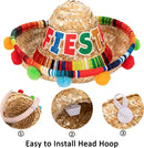 Cinco De Mayo Sombrero Headband, 6 Pack