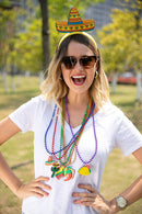 Cinco de Mayo Fiesta Necklaces Bead, 12 Pieces