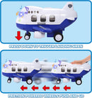 City Hero Friction Powered Transport Cargo Airplane Toy