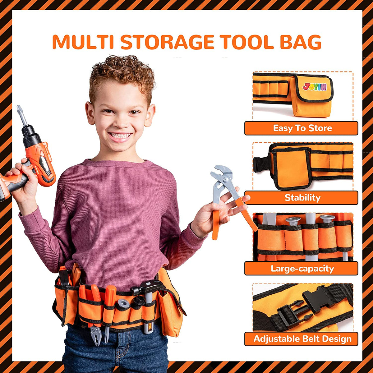 Construction Tool Toy Set, 19 Piece - Main Image